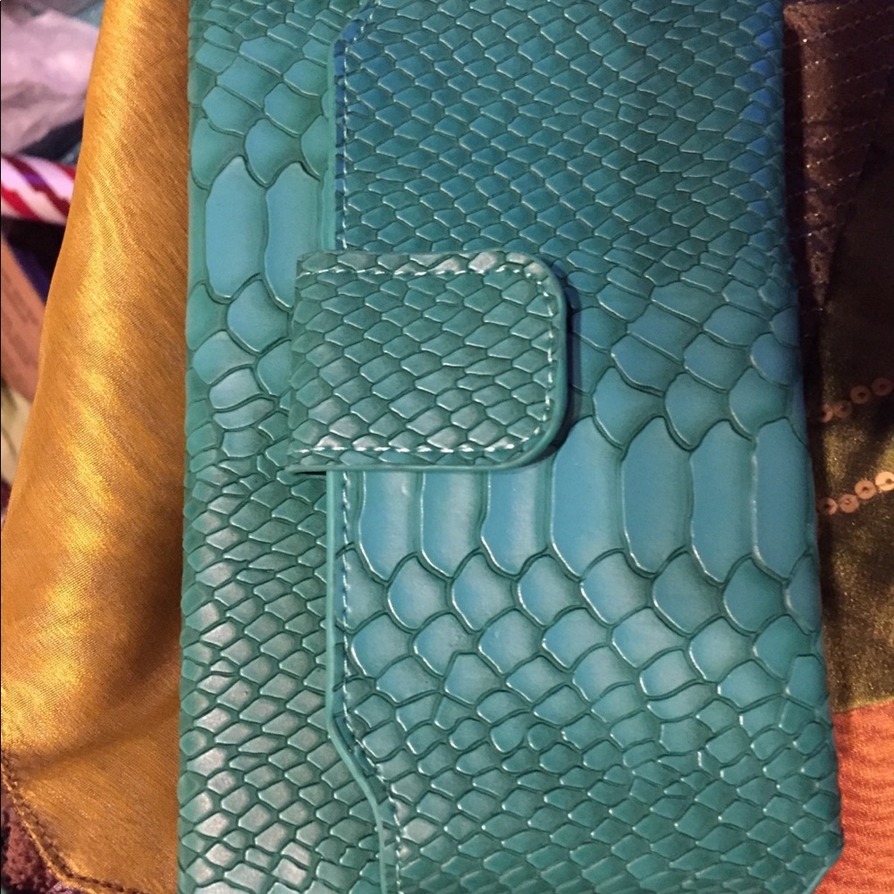 RFID embossed Leather Small Handbag;